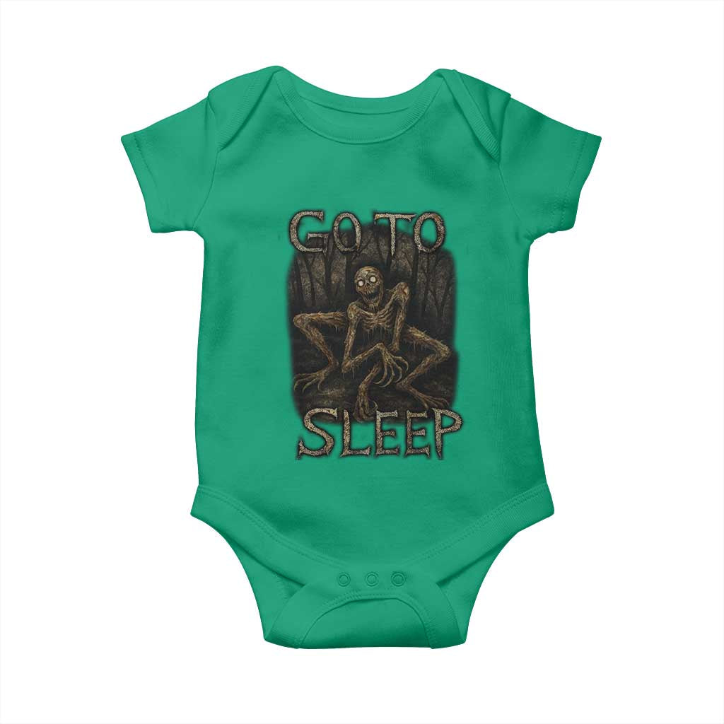 Rake Creepypasta Baby Onesie Creepy Cryptid Series Alt Goth Grunge Horror Aesthetic - Wonder Print Shop
