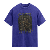 Rake Creepypasta Washed Cotton T-Shirt Creepy Cryptid Series Alt Goth Grunge Horror Aesthetic