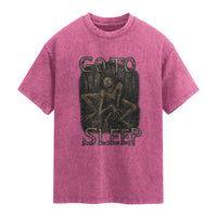 Rake Creepypasta Washed Cotton T-Shirt Creepy Cryptid Series Alt Goth Grunge Horror Aesthetic