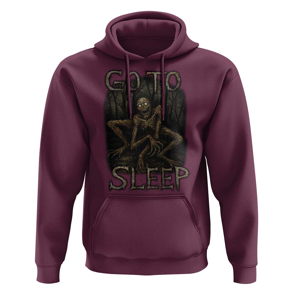 Rake Creepypasta Hoodie Creepy Cryptid Series Alt Goth Grunge Horror Aesthetic - Wonder Print Shop