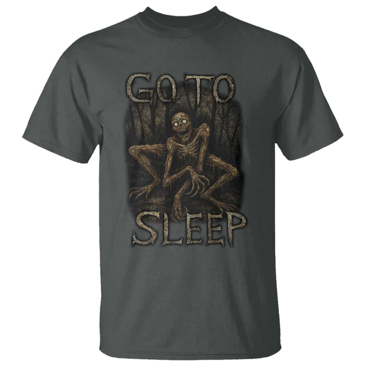 Rake Creepypasta T Shirt Creepy Cryptid Series Alt Goth Grunge Horror Aesthetic - Wonder Print Shop