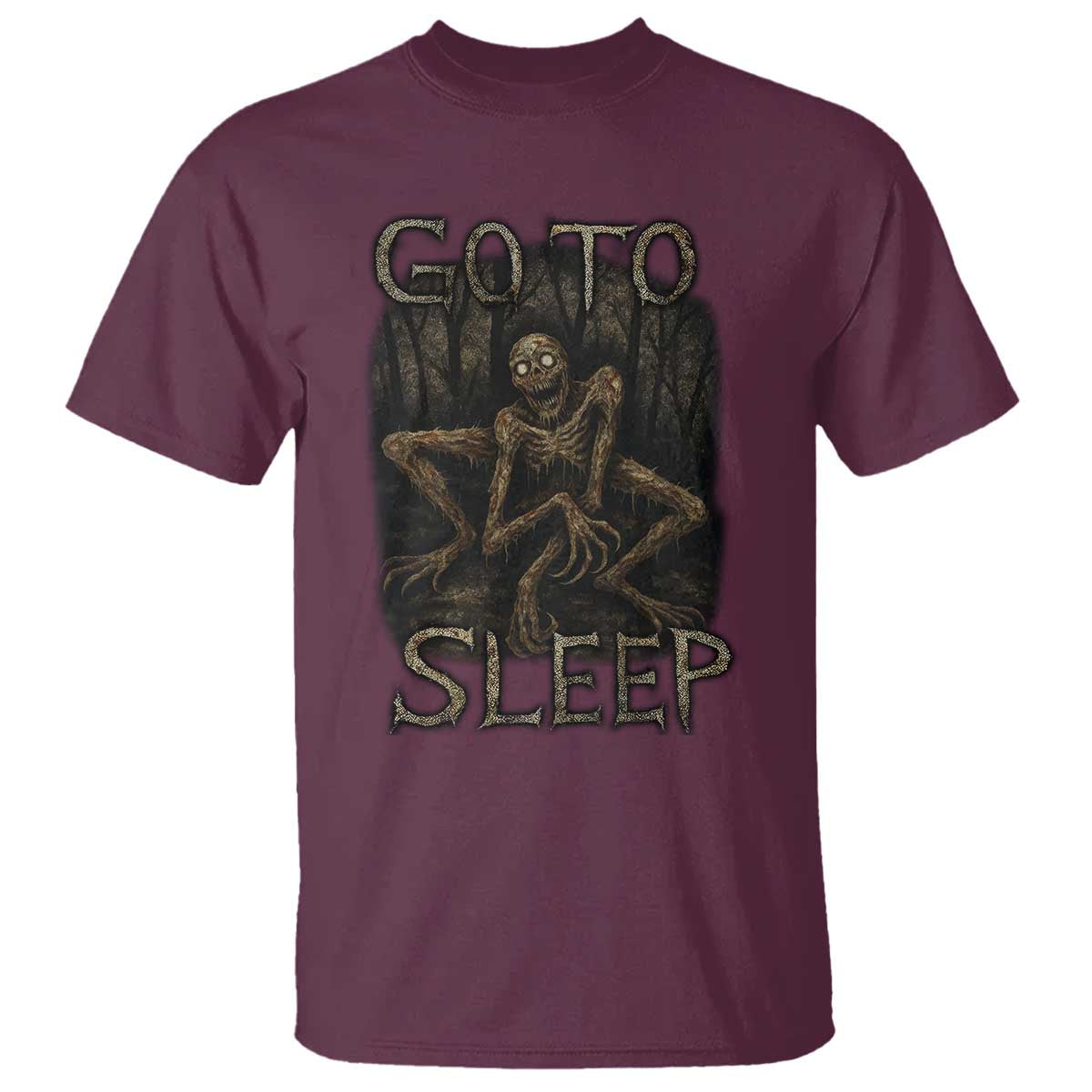 Rake Creepypasta T Shirt Creepy Cryptid Series Alt Goth Grunge Horror Aesthetic - Wonder Print Shop