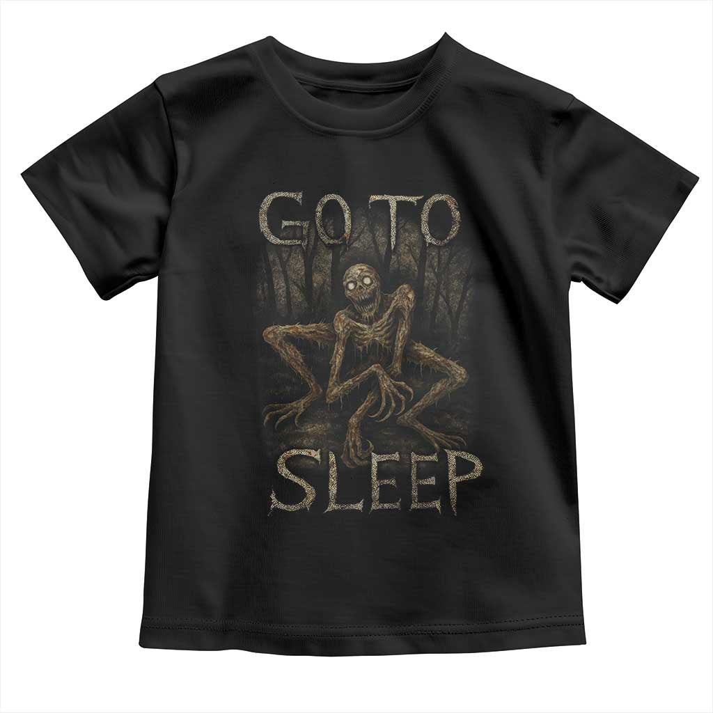 Rake Creepypasta Toddler T Shirt Creepy Cryptid Series Alt Goth Grunge Horror Aesthetic - Wonder Print Shop