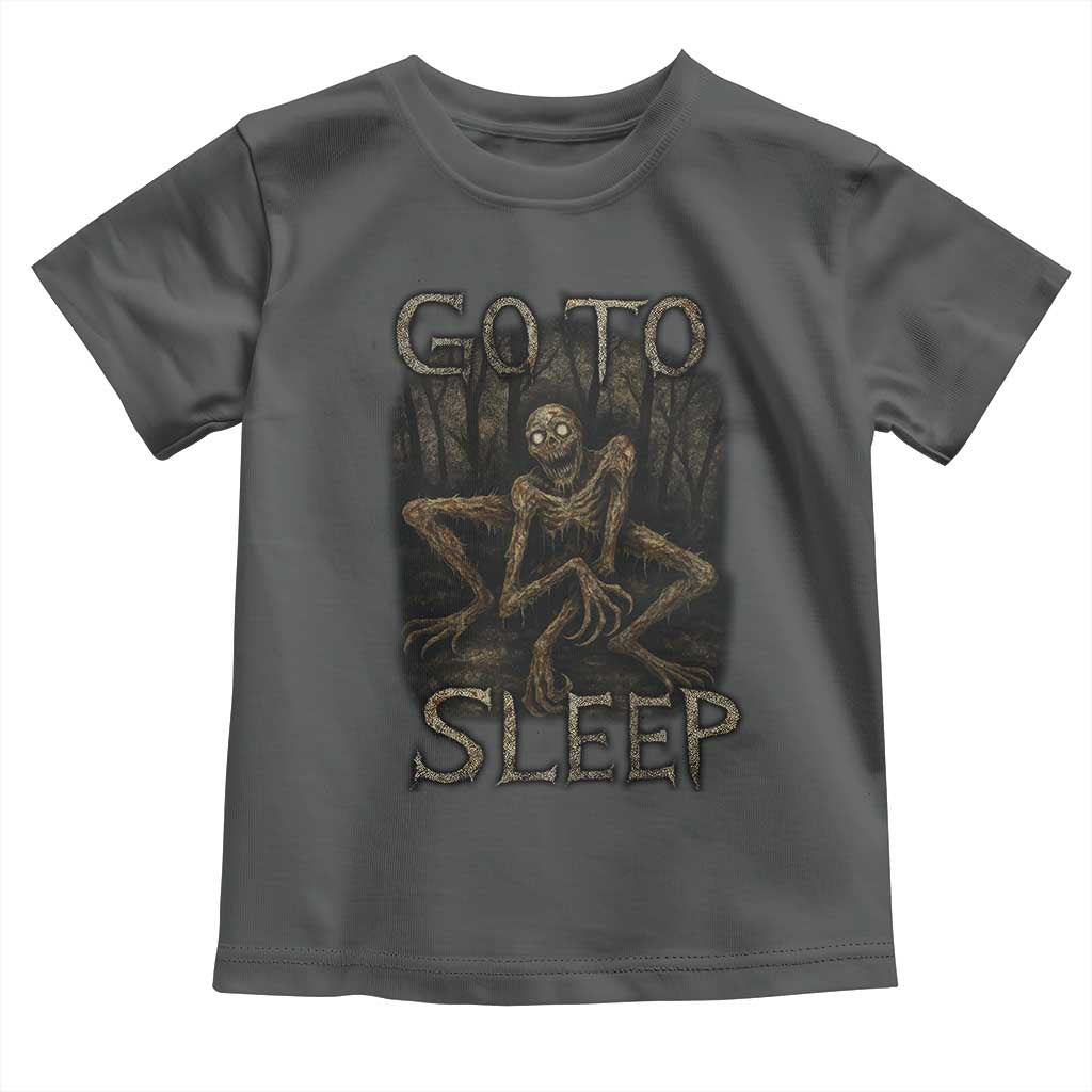 Rake Creepypasta Toddler T Shirt Creepy Cryptid Series Alt Goth Grunge Horror Aesthetic - Wonder Print Shop