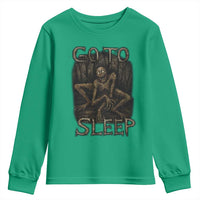 Rake Creepypasta Youth Sweatshirt Creepy Cryptid Series Alt Goth Grunge Horror Aesthetic - Wonder Print Shop