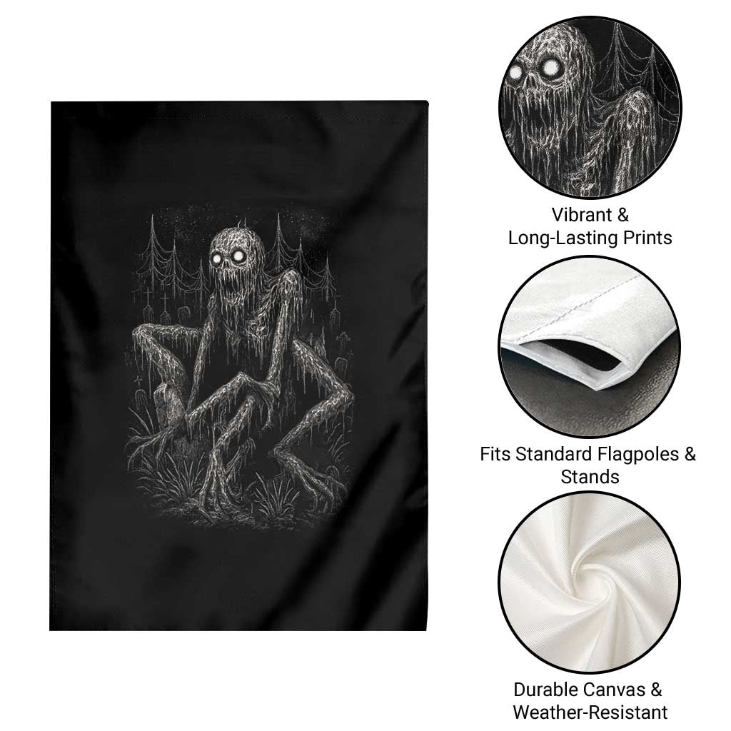 Creepy Rake Garden Flag Creepypasta Cryptid Series Alt Goth Grunge Horror Aesthetic - Wonder Print Shop