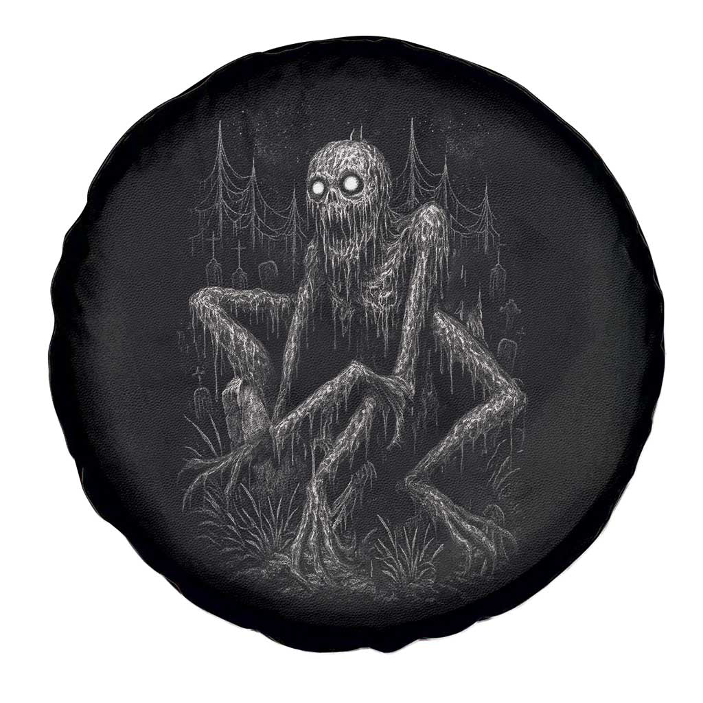 Creepy Rake Spare Tire Cover Creepypasta Cryptid Series Alt Goth Grunge Horror Aesthetic - Wonder Print Shop