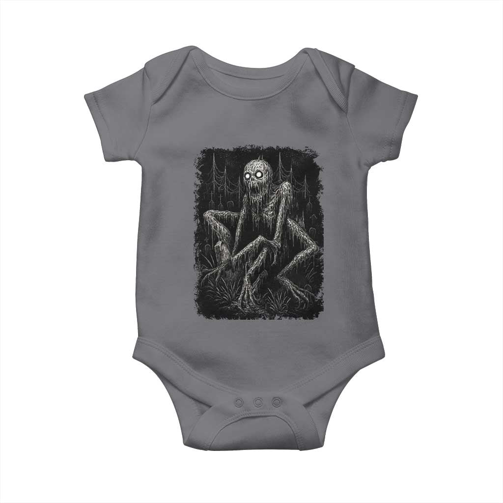 Creepy Rake Baby Onesie Creepypasta Cryptid Series Alt Goth Grunge Horror Aesthetic - Wonder Print Shop