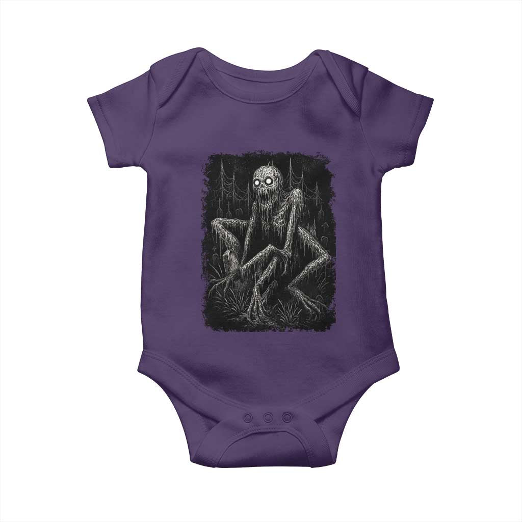 Creepy Rake Baby Onesie Creepypasta Cryptid Series Alt Goth Grunge Horror Aesthetic - Wonder Print Shop