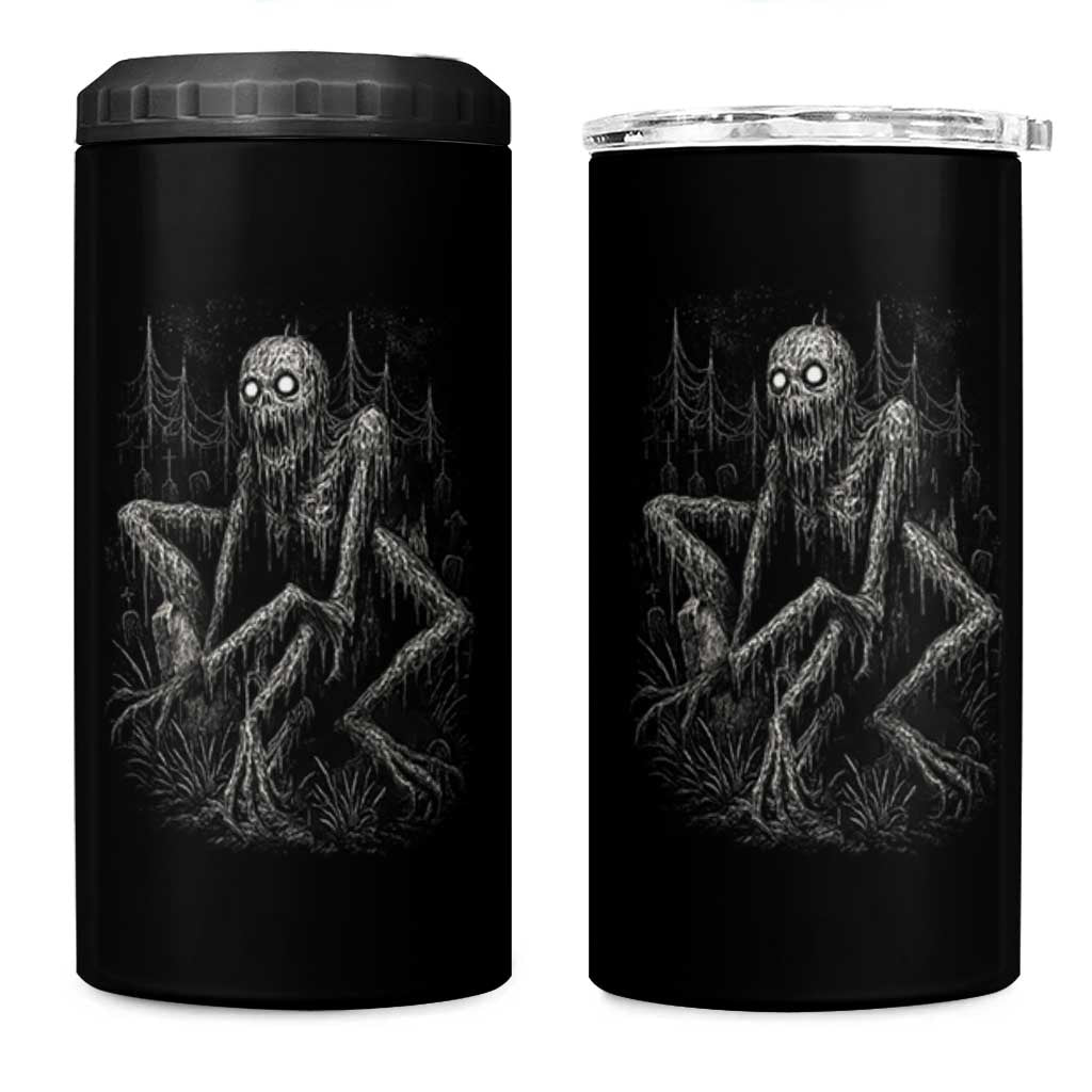 Creepy Rake 4 in 1 Can Cooler Tumbler Creepypasta Cryptid Series Alt Goth Grunge Horror Aesthetic - Wonder Print Shop