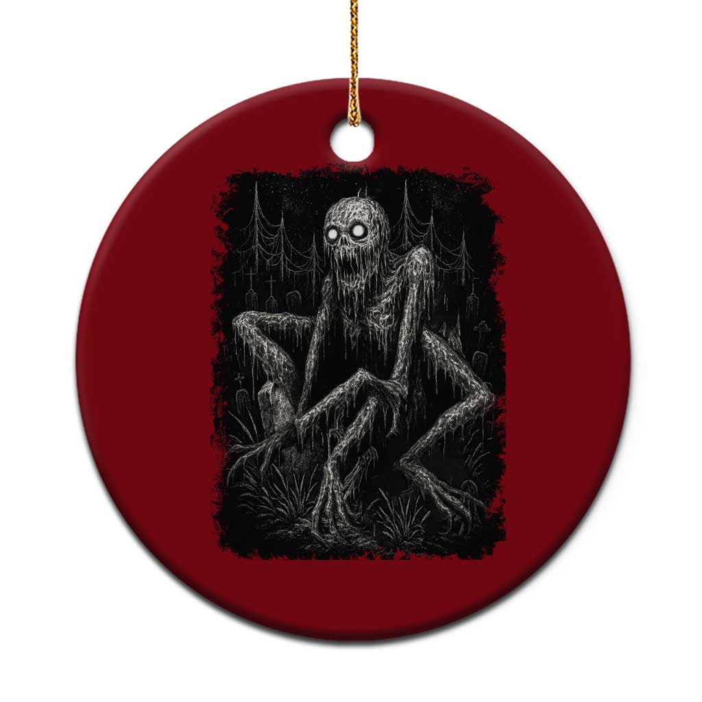 Creepy Rake Ceramic Ornament Creepypasta Cryptid Series Alt Goth Grunge Horror Aesthetic - Wonder Print Shop