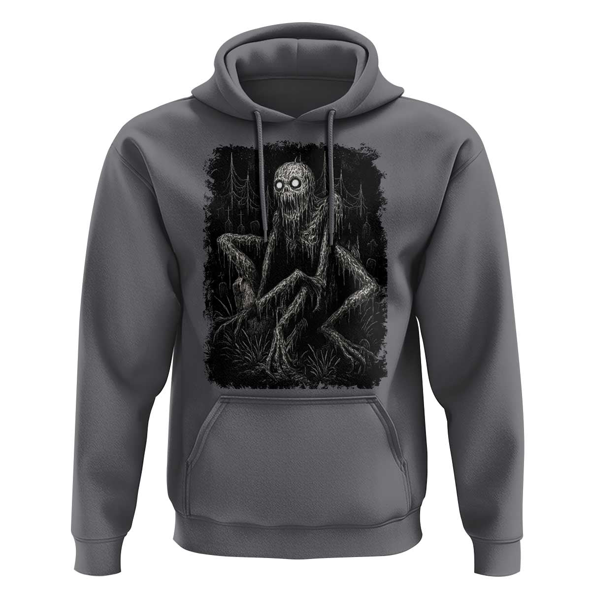 Creepy Rake Hoodie Creepypasta Cryptid Series Alt Goth Grunge Horror Aesthetic - Wonder Print Shop