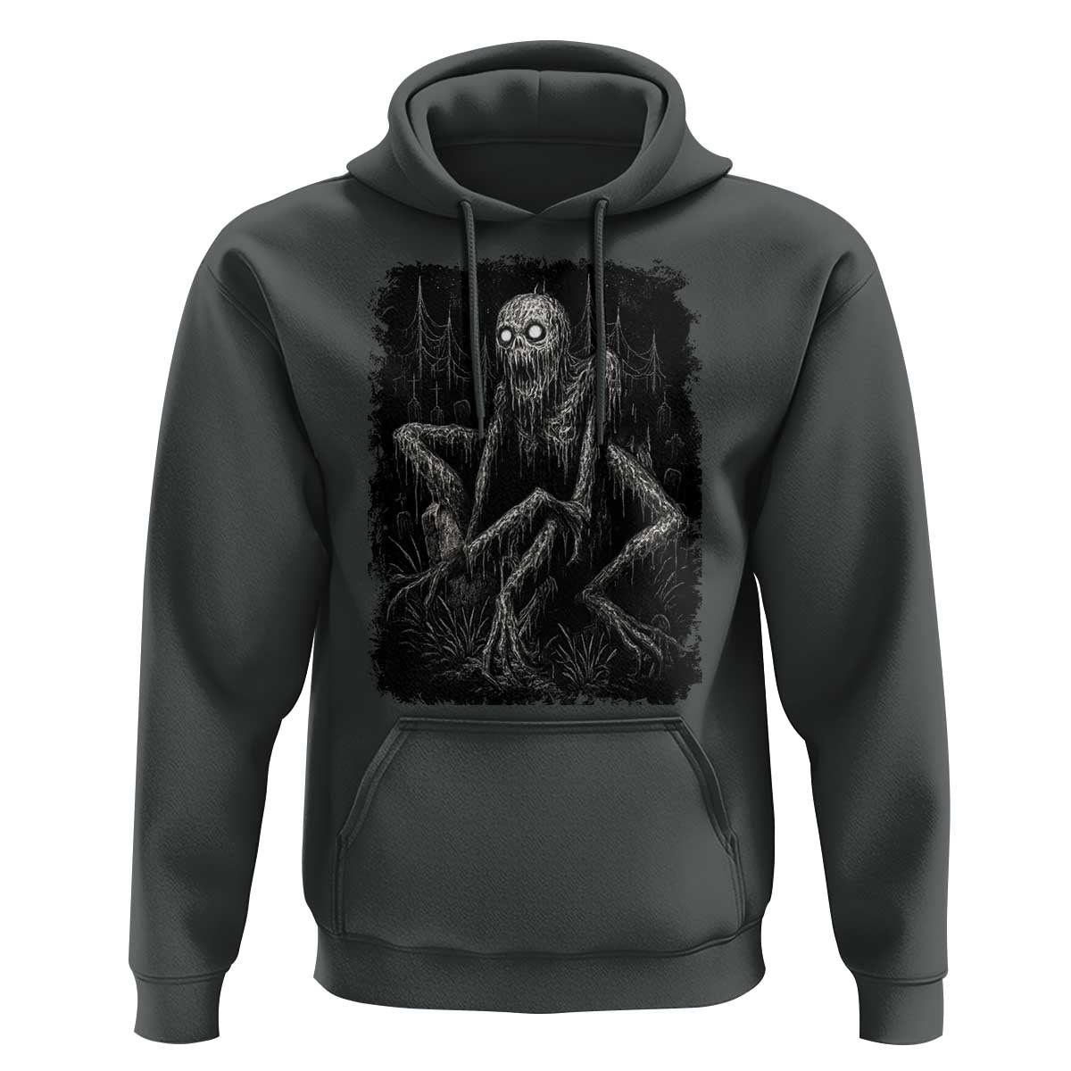 Creepy Rake Hoodie Creepypasta Cryptid Series Alt Goth Grunge Horror Aesthetic - Wonder Print Shop