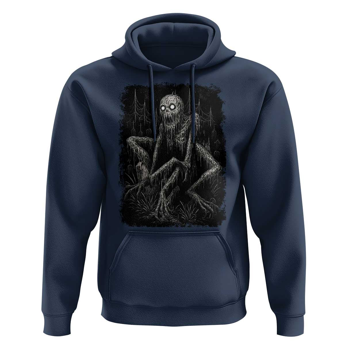 Creepy Rake Hoodie Creepypasta Cryptid Series Alt Goth Grunge Horror Aesthetic - Wonder Print Shop