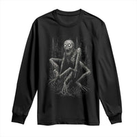 Creepy Rake Long Sleeve Shirt Creepypasta Cryptid Series Alt Goth Grunge Horror Aesthetic - Wonder Print Shop