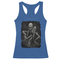 Creepy Rake Racerback Tank Top Creepypasta Cryptid Series Alt Goth Grunge Horror Aesthetic - Wonder Print Shop