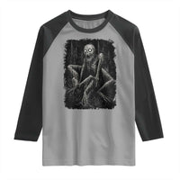 Creepy Rake Raglan Shirt Creepypasta Cryptid Series Alt Goth Grunge Horror Aesthetic - Wonder Print Shop