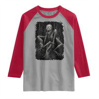 Creepy Rake Raglan Shirt Creepypasta Cryptid Series Alt Goth Grunge Horror Aesthetic - Wonder Print Shop