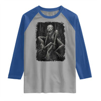 Creepy Rake Raglan Shirt Creepypasta Cryptid Series Alt Goth Grunge Horror Aesthetic - Wonder Print Shop