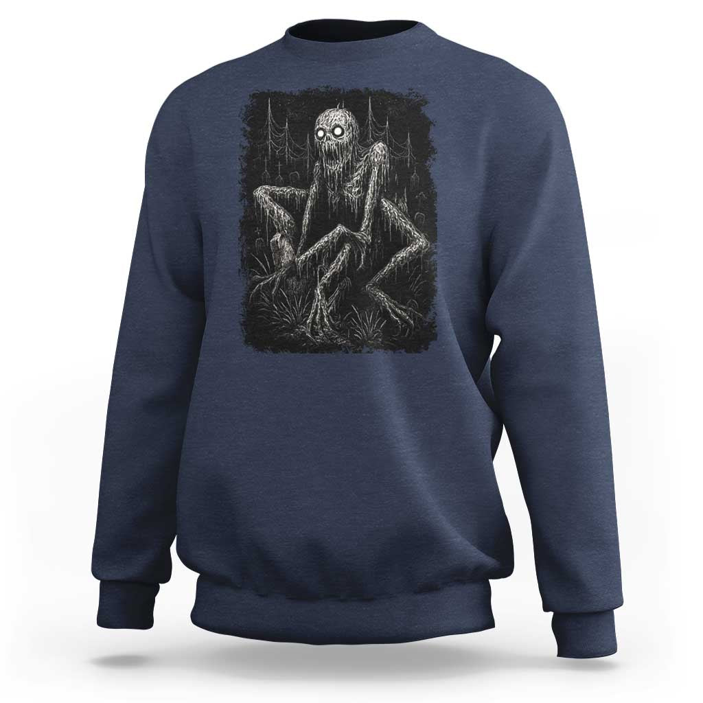 Creepy Rake Sweatshirt Creepypasta Cryptid Series Alt Goth Grunge Horror Aesthetic - Wonder Print Shop