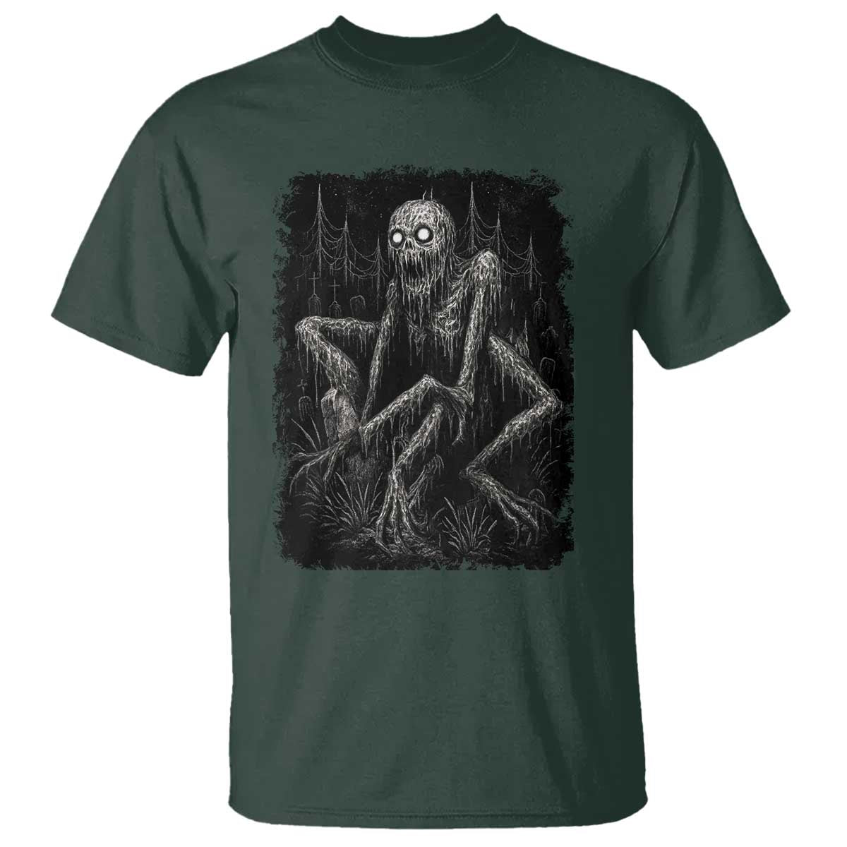 Creepy Rake T Shirt Creepypasta Cryptid Series Alt Goth Grunge Horror Aesthetic - Wonder Print Shop