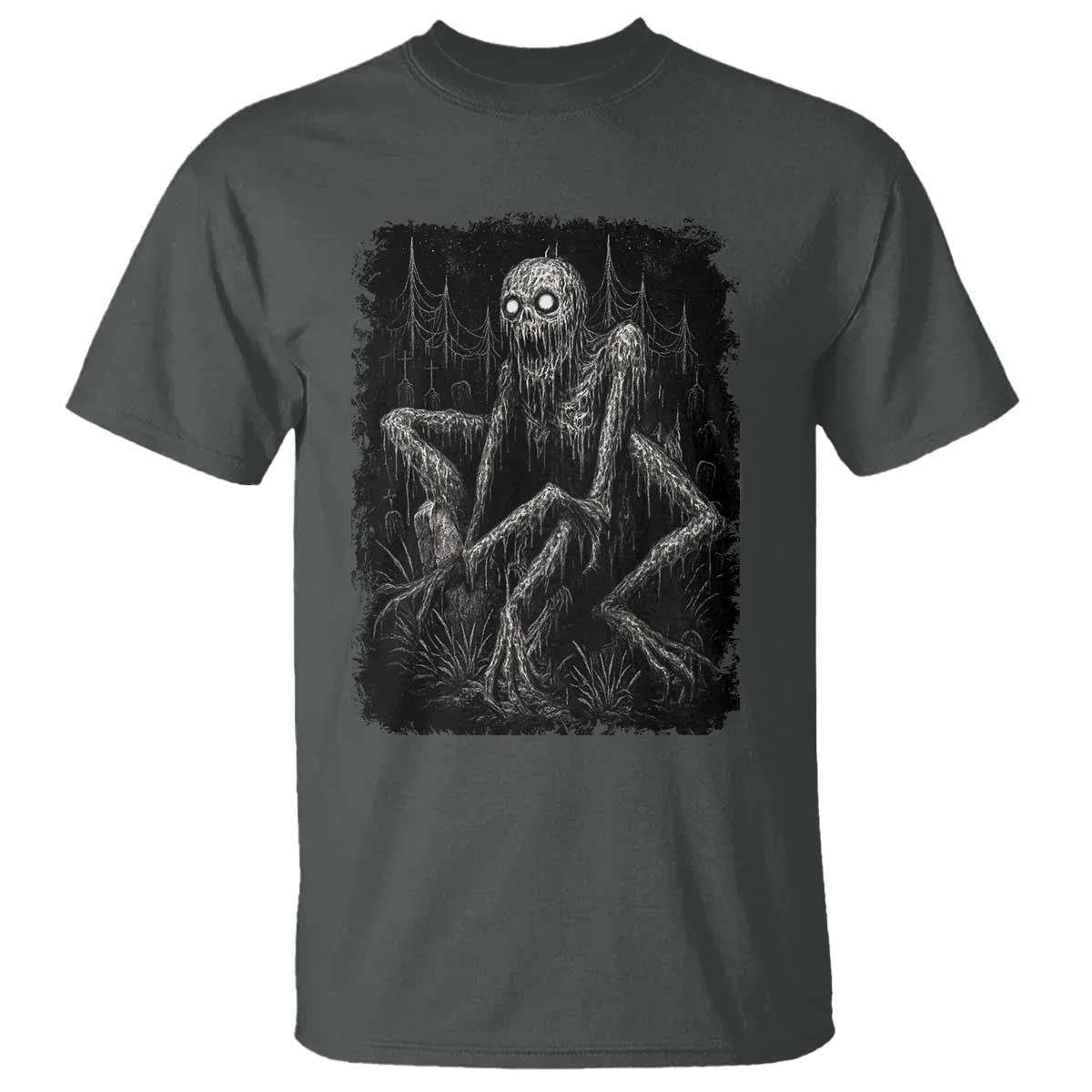 Creepy Rake T Shirt Creepypasta Cryptid Series Alt Goth Grunge Horror Aesthetic - Wonder Print Shop
