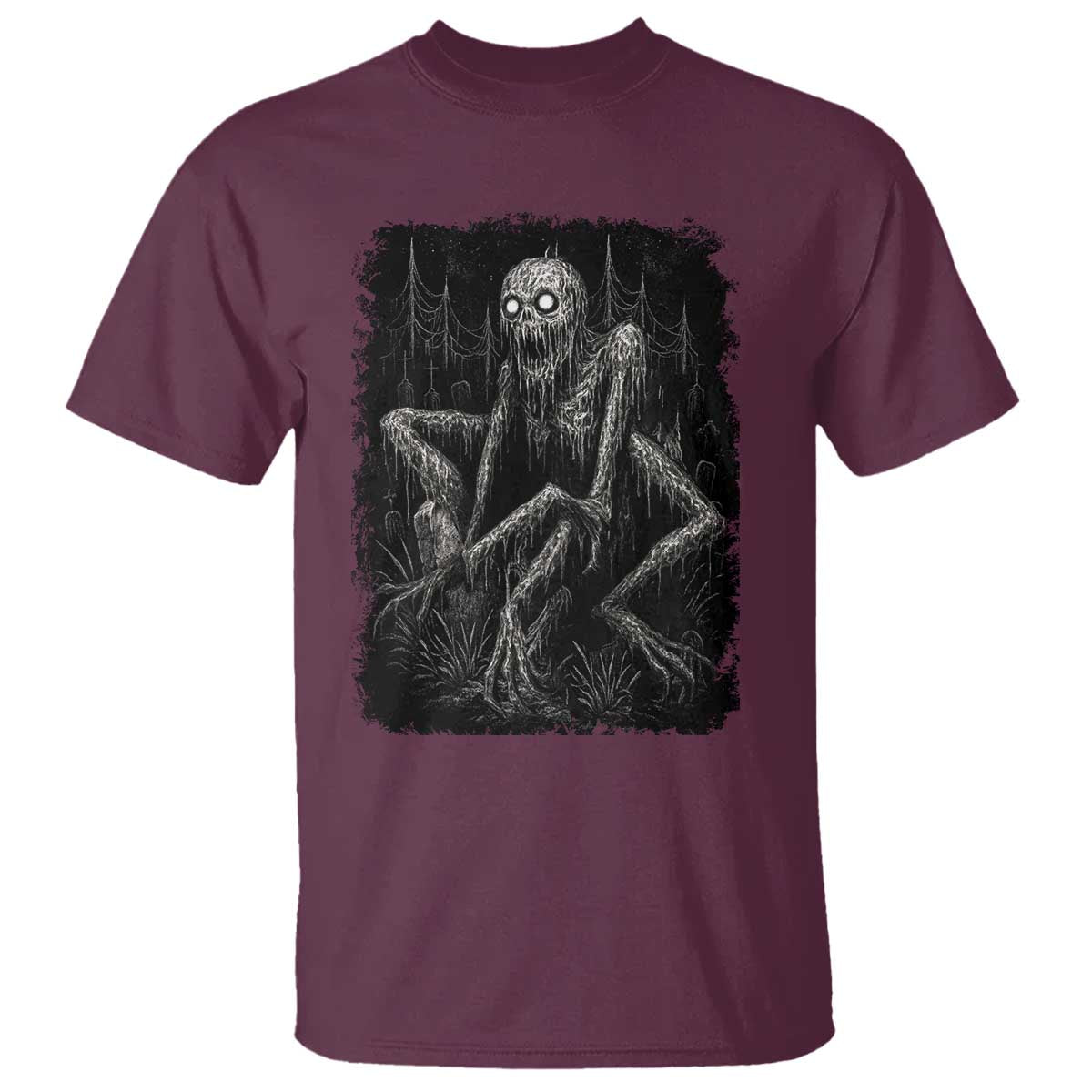 Creepy Rake T Shirt Creepypasta Cryptid Series Alt Goth Grunge Horror Aesthetic - Wonder Print Shop