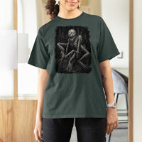 Creepy Rake T Shirt For Women Creepypasta Cryptid Series Alt Goth Grunge Horror Aesthetic - Wonder Print Shop