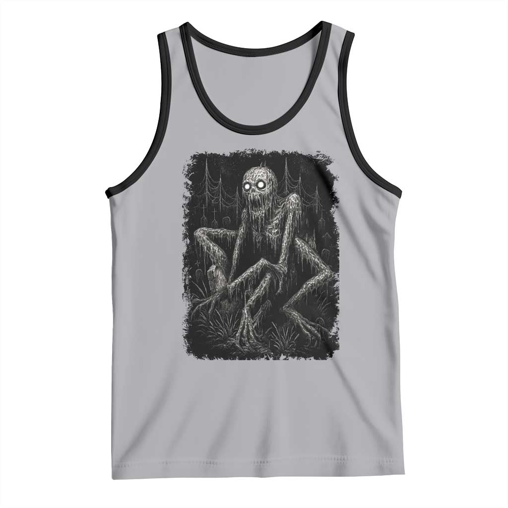 Creepy Rake Tank Top Creepypasta Cryptid Series Alt Goth Grunge Horror Aesthetic - Wonder Print Shop