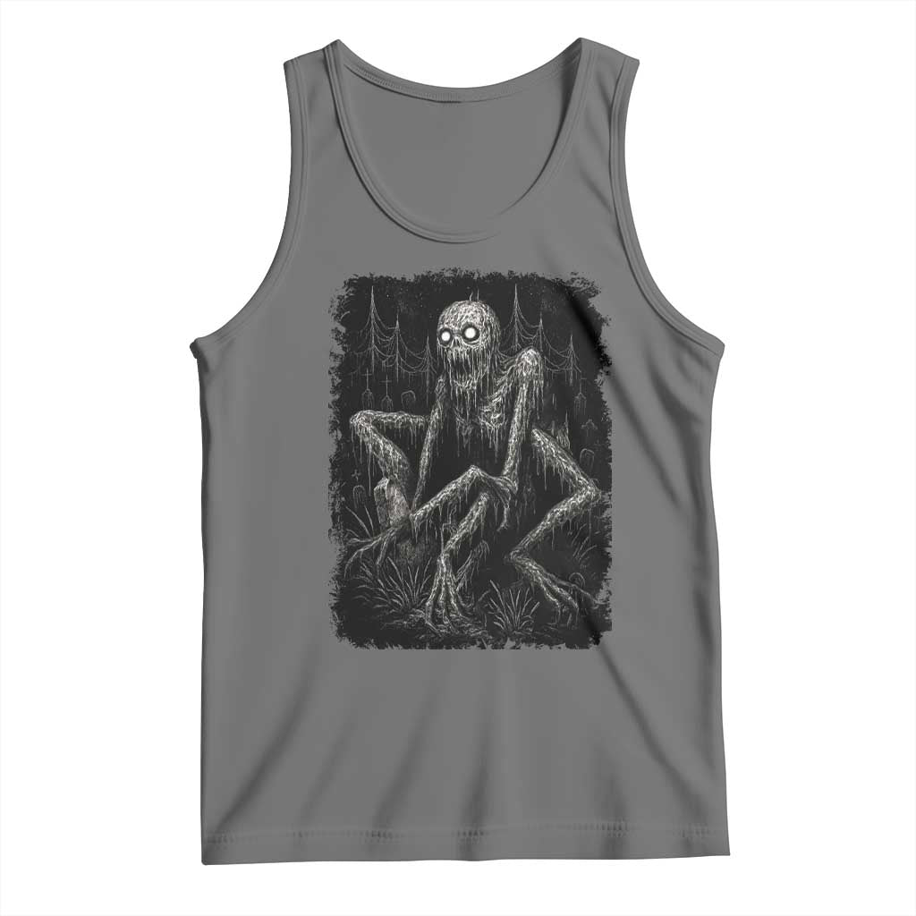 Creepy Rake Tank Top Creepypasta Cryptid Series Alt Goth Grunge Horror Aesthetic - Wonder Print Shop
