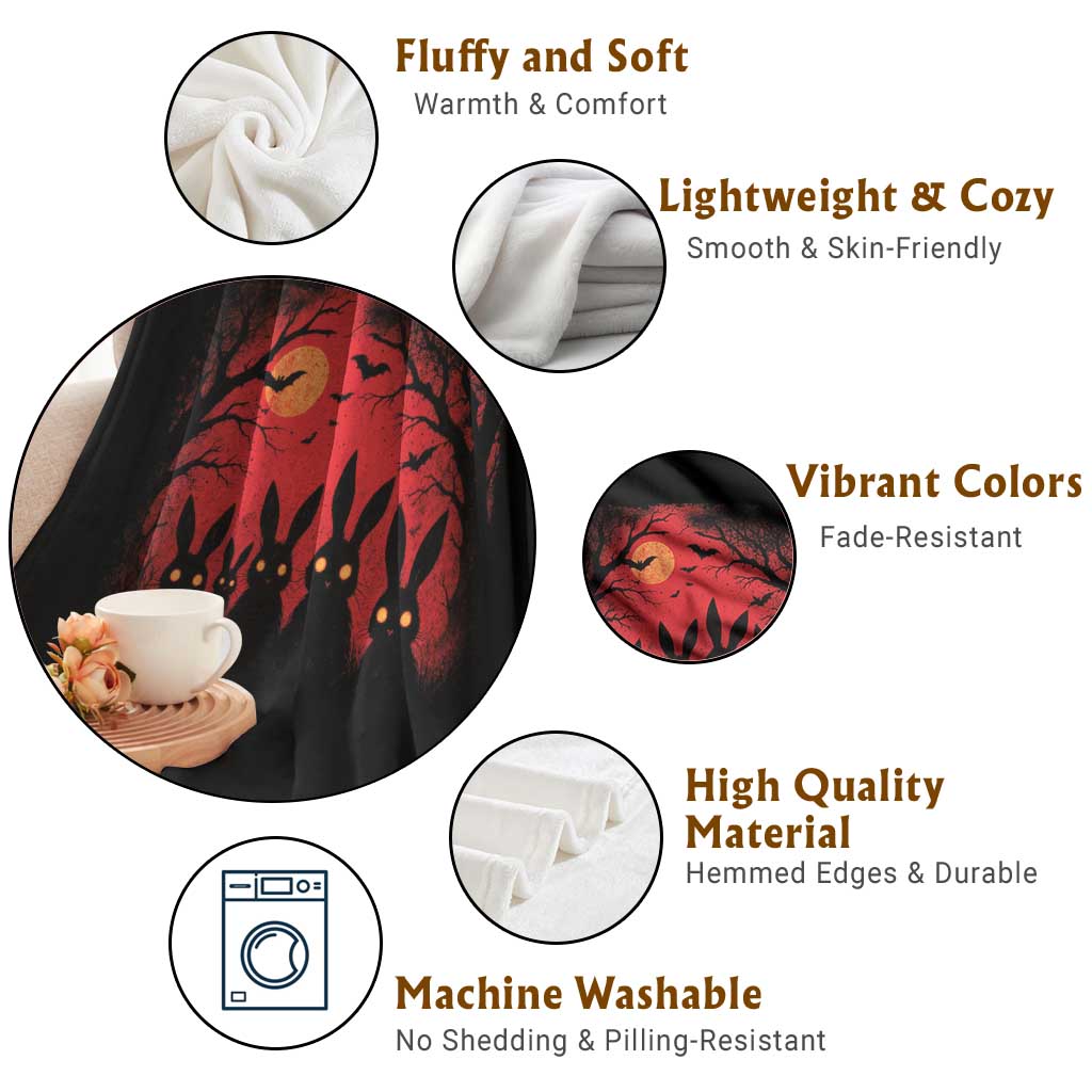 Rake Creepypasta Throw Blanket Creepy Cryptid Series Horror Goth Alt Alternative Art - Wonder Print Shop