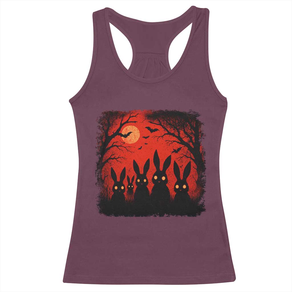 Rake Creepypasta Racerback Tank Top Creepy Cryptid Series Horror Goth Alt Alternative Art - Wonder Print Shop