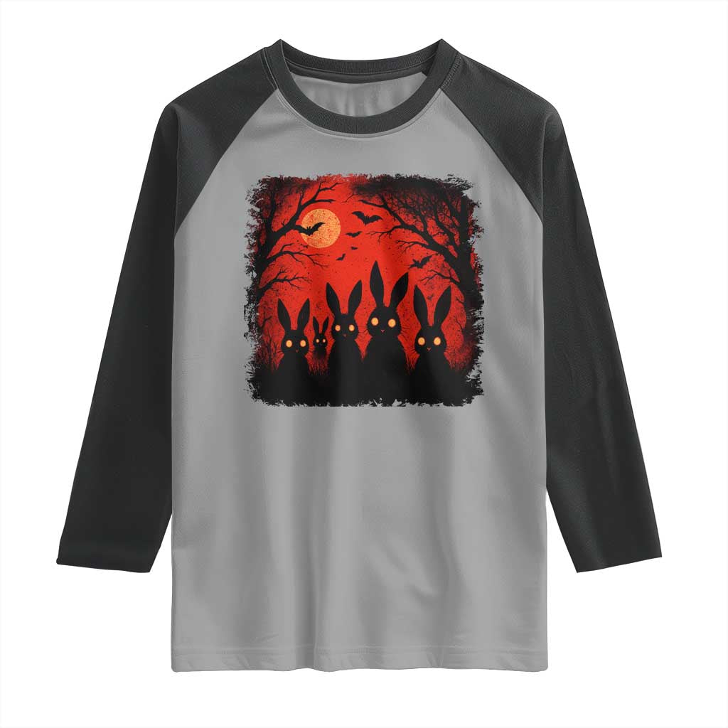 Rake Creepypasta Raglan Shirt Creepy Cryptid Series Horror Goth Alt Alternative Art - Wonder Print Shop
