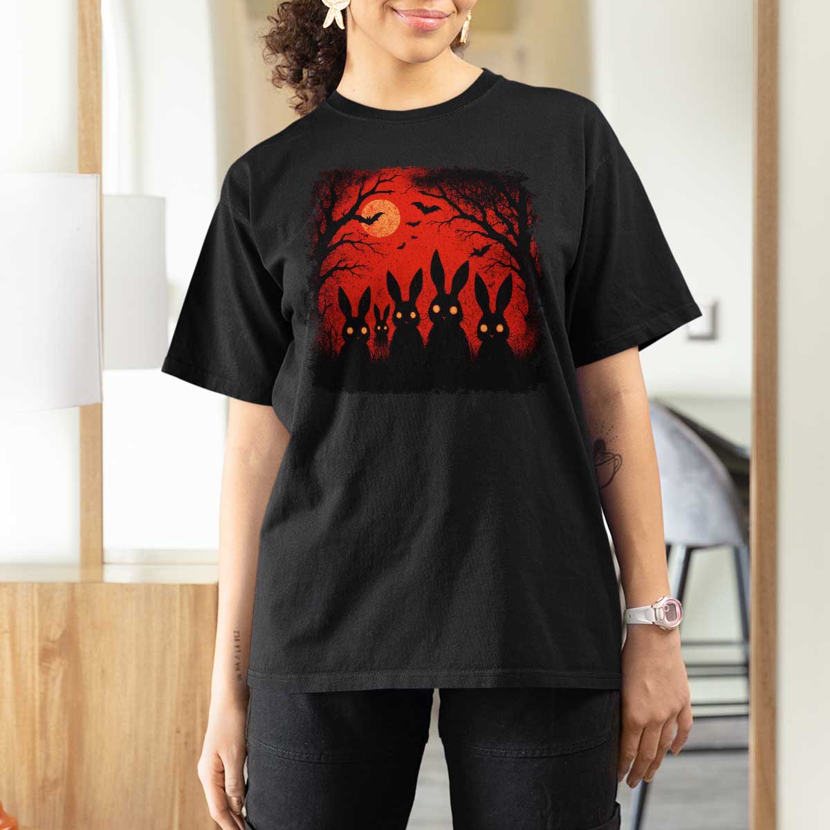 Rake Creepypasta T Shirt For Women Creepy Cryptid Series Horror Goth Alt Alternative Art - Wonder Print Shop