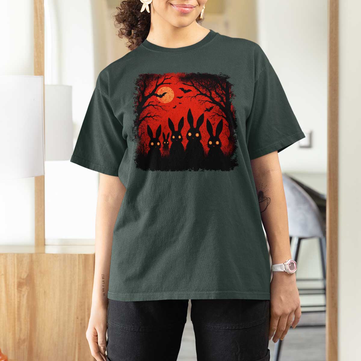 Rake Creepypasta T Shirt For Women Creepy Cryptid Series Horror Goth Alt Alternative Art - Wonder Print Shop