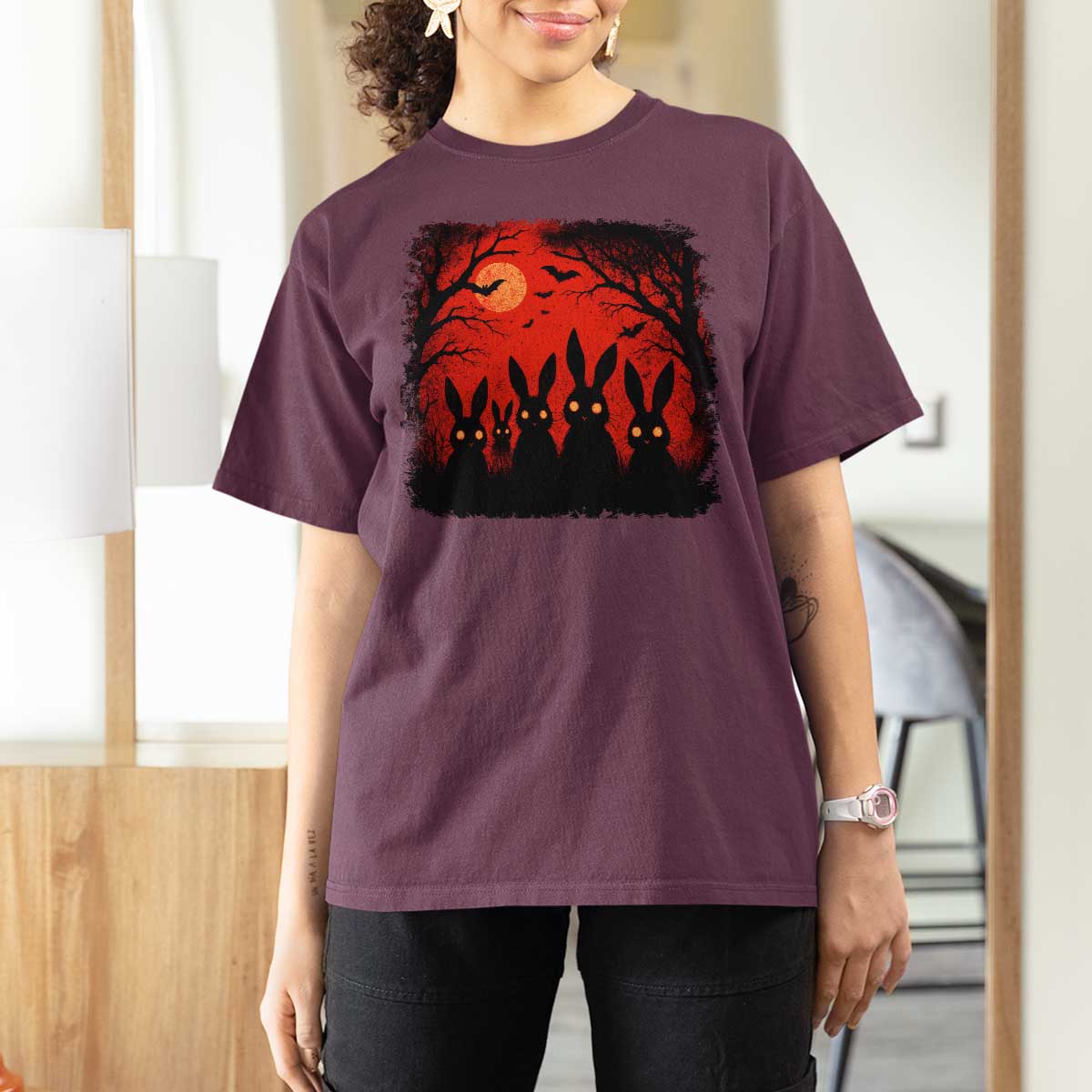 Rake Creepypasta T Shirt For Women Creepy Cryptid Series Horror Goth Alt Alternative Art - Wonder Print Shop
