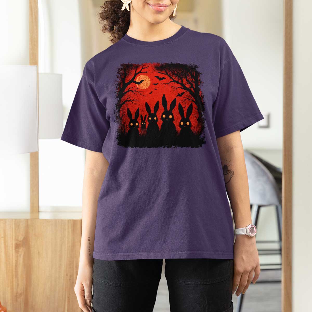Rake Creepypasta T Shirt For Women Creepy Cryptid Series Horror Goth Alt Alternative Art - Wonder Print Shop