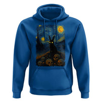 Creepy Cute Bunny Rabbits Hoodie Alt Goth Grunge Dark Horror Starry Night Van Gogh Aesthetic