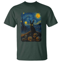 Creepy Cute Bunny Rabbits T Shirt Alt Goth Grunge Dark Horror Starry Night Van Gogh Aesthetic