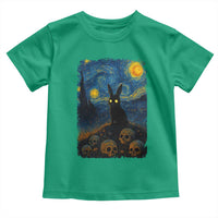 Creepy Cute Bunny Rabbits Toddler T Shirt Alt Goth Grunge Dark Horror Starry Night Van Gogh Aesthetic