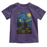 Creepy Cute Bunny Rabbits Toddler T Shirt Alt Goth Grunge Dark Horror Starry Night Van Gogh Aesthetic