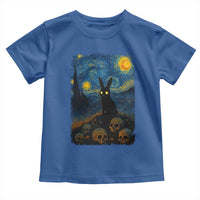 Creepy Cute Bunny Rabbits Toddler T Shirt Alt Goth Grunge Dark Horror Starry Night Van Gogh Aesthetic
