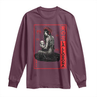 La Llorona Long Sleeve Shirt Folklore Japanese Spider Lily Soft Grunge Anime Aesthetic Flower - Wonder Print Shop
