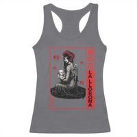 La Llorona Racerback Tank Top Folklore Japanese Spider Lily Soft Grunge Anime Aesthetic Flower - Wonder Print Shop