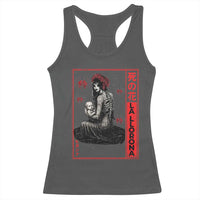 La Llorona Racerback Tank Top Folklore Japanese Spider Lily Soft Grunge Anime Aesthetic Flower - Wonder Print Shop