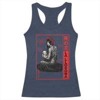 La Llorona Racerback Tank Top Folklore Japanese Spider Lily Soft Grunge Anime Aesthetic Flower - Wonder Print Shop