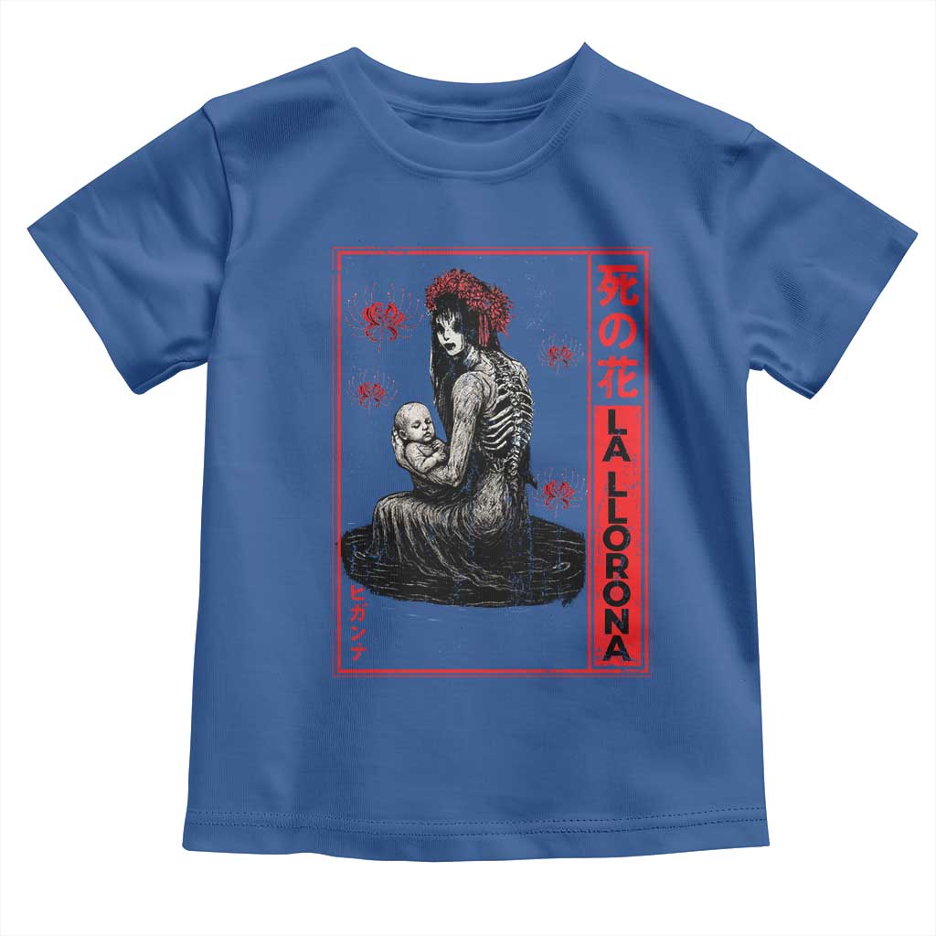 La Llorona Toddler T Shirt Folklore Japanese Spider Lily Soft Grunge Anime Aesthetic Flower - Wonder Print Shop