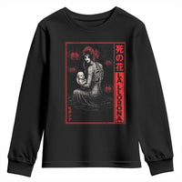La Llorona Youth Sweatshirt Folklore Japanese Spider Lily Soft Grunge Anime Aesthetic Flower - Wonder Print Shop