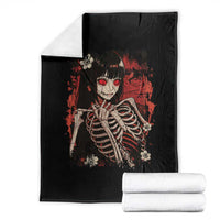 Horror Anime Manga Throw Blanket Japan Japanese Creepy Kawaii Goth - Wonder Print Shop