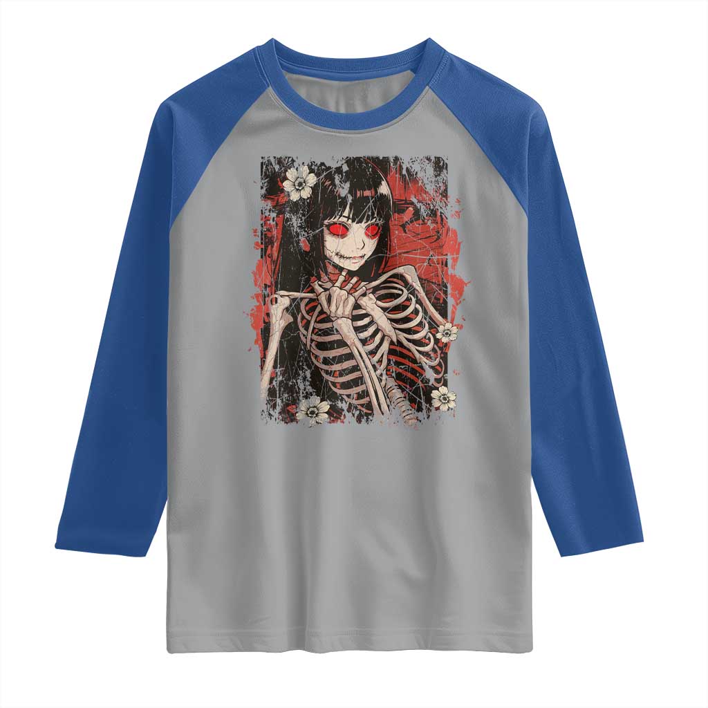 Horror Anime Manga Raglan Shirt Japan Japanese Creepy Kawaii Goth - Wonder Print Shop